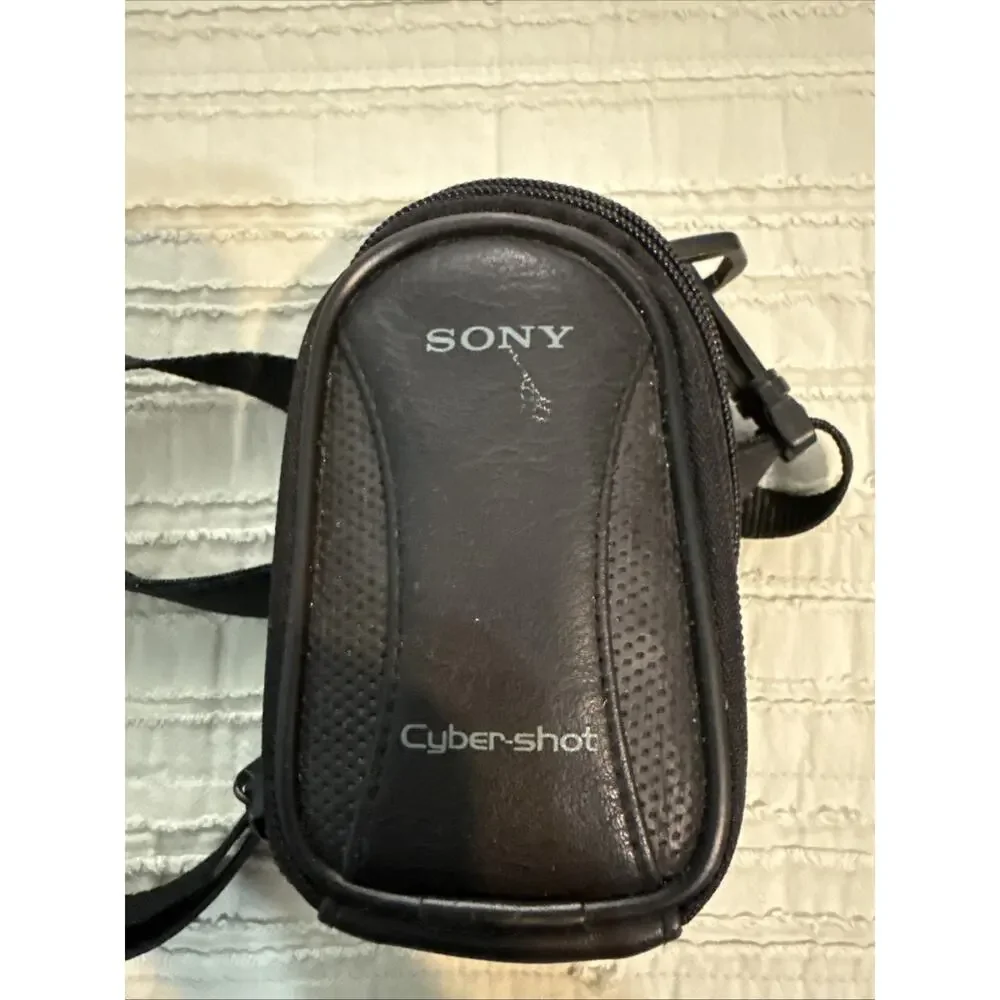 Vintage Sony Cybershot Compact Small Camera Carry Case With Adjustable Strap